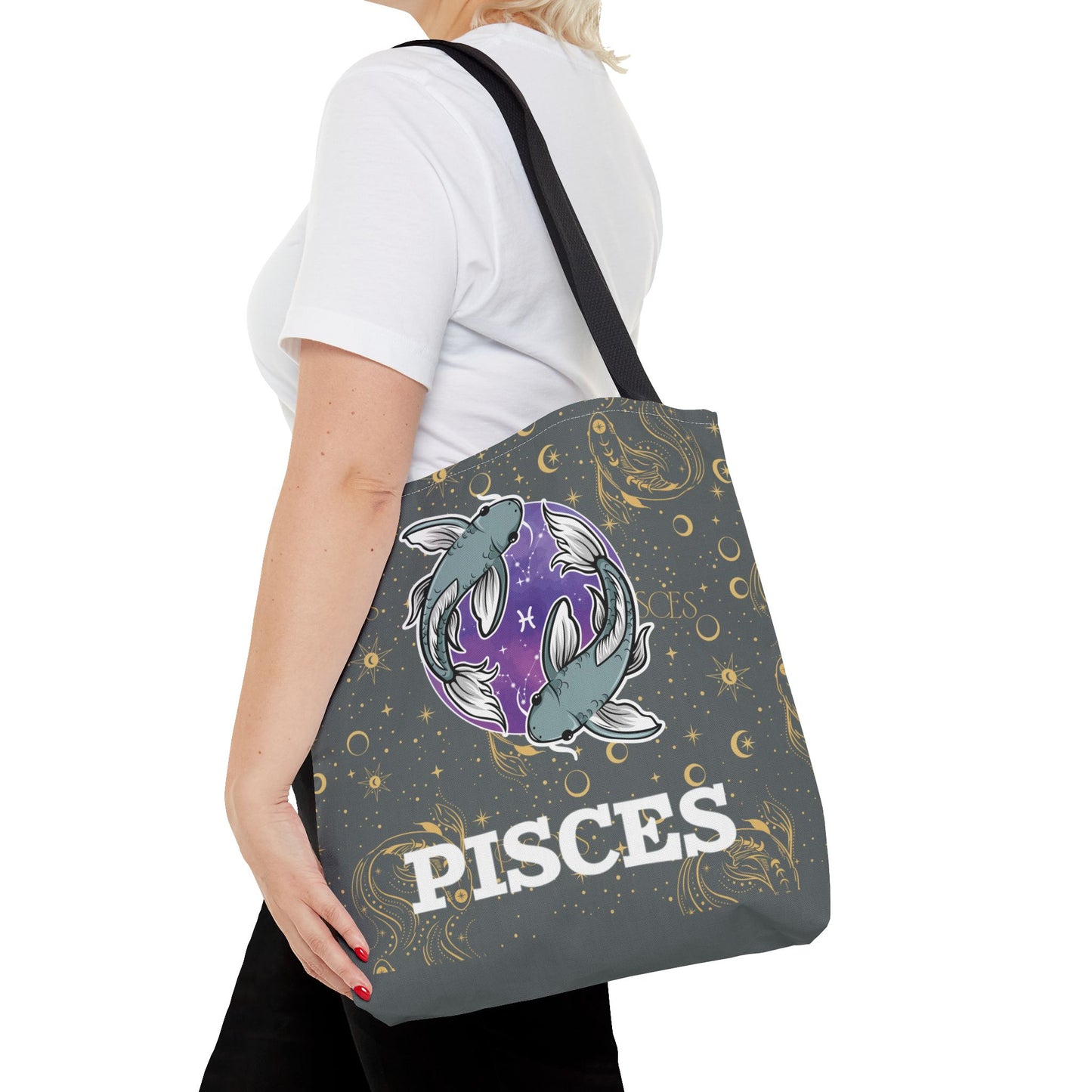 Pisces Tote Bag (Dark Grey)