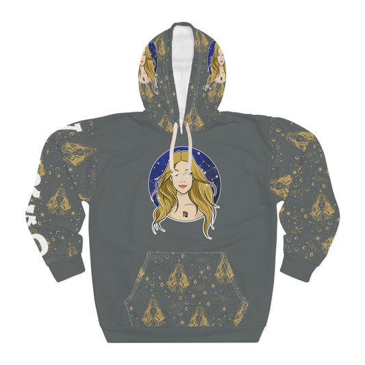 Virgo Unisex Pullover Hoodie (Dark Grey)
