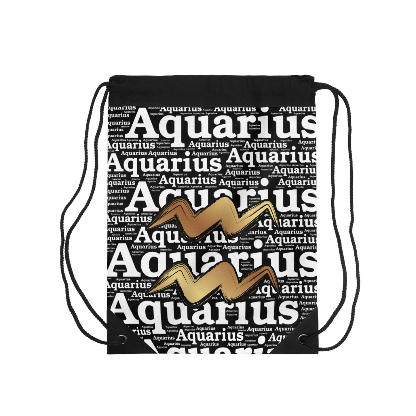 Aquarius Zodiac Drawstring Bag