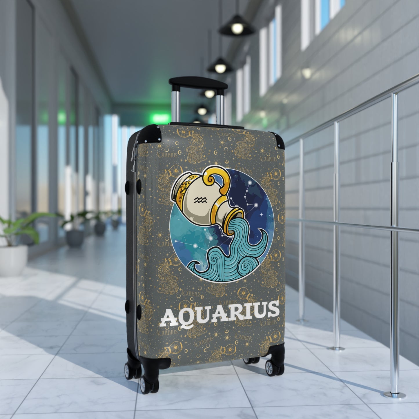 Aquarius Suitcases (Dark Grey)