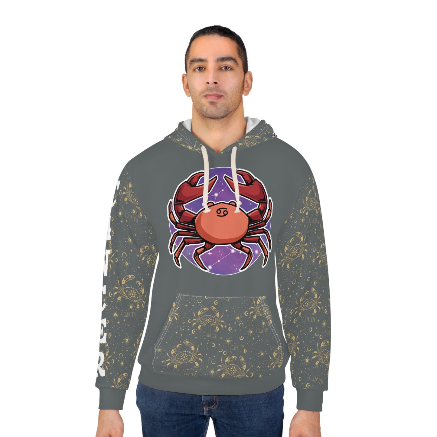 Cancer Unisex Pullover Hoodie (Dark Grey)