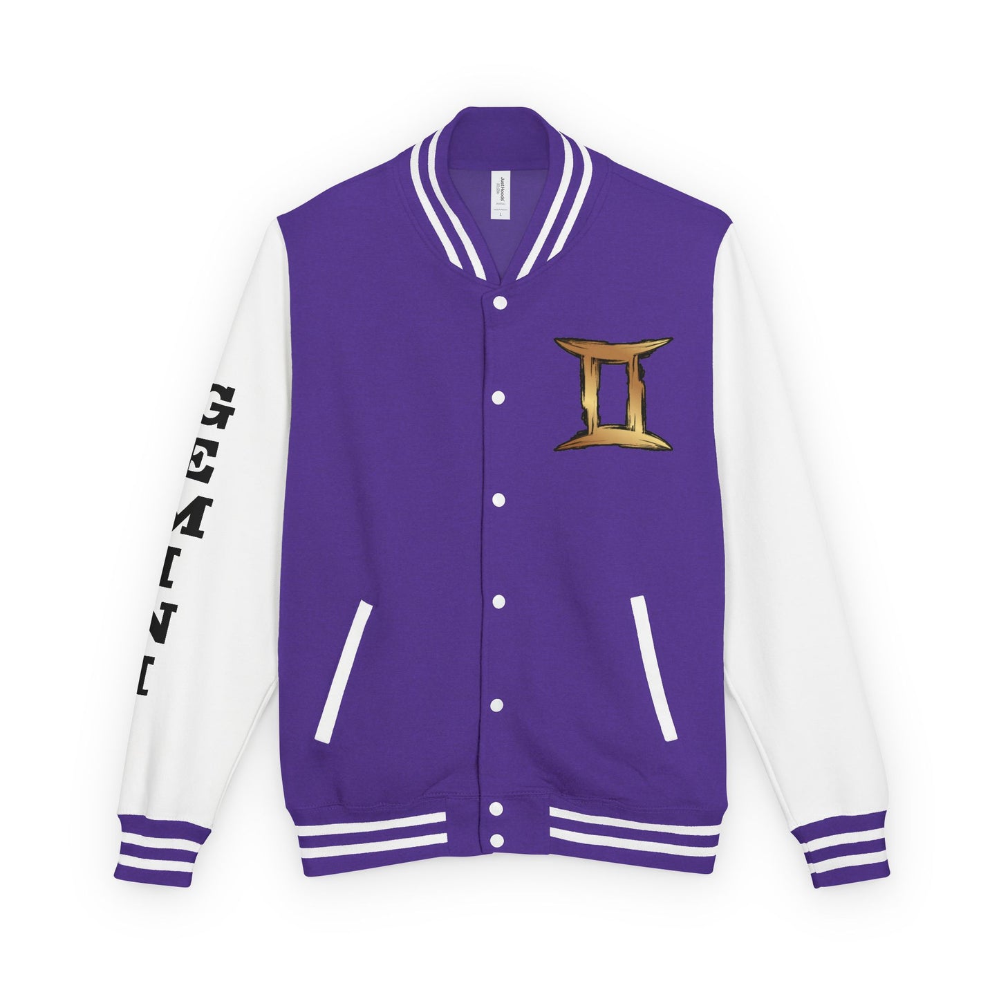 Gemini Heavyweight Letterman Jacket for Astrology Lovers, Perfect for Birthdays, Spiritual Gifts, Casual Wear, Zodiac Theme