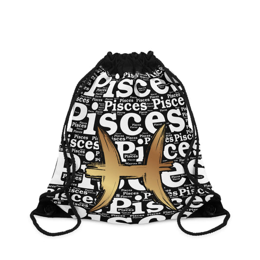 Pisces Zodiac Drawstring Bag