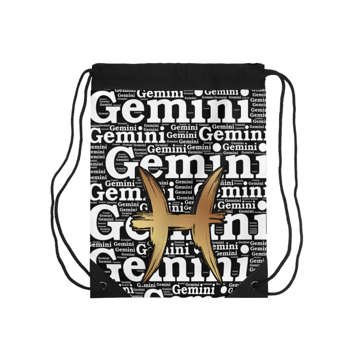 Gemini Zodiac Drawstring Bag