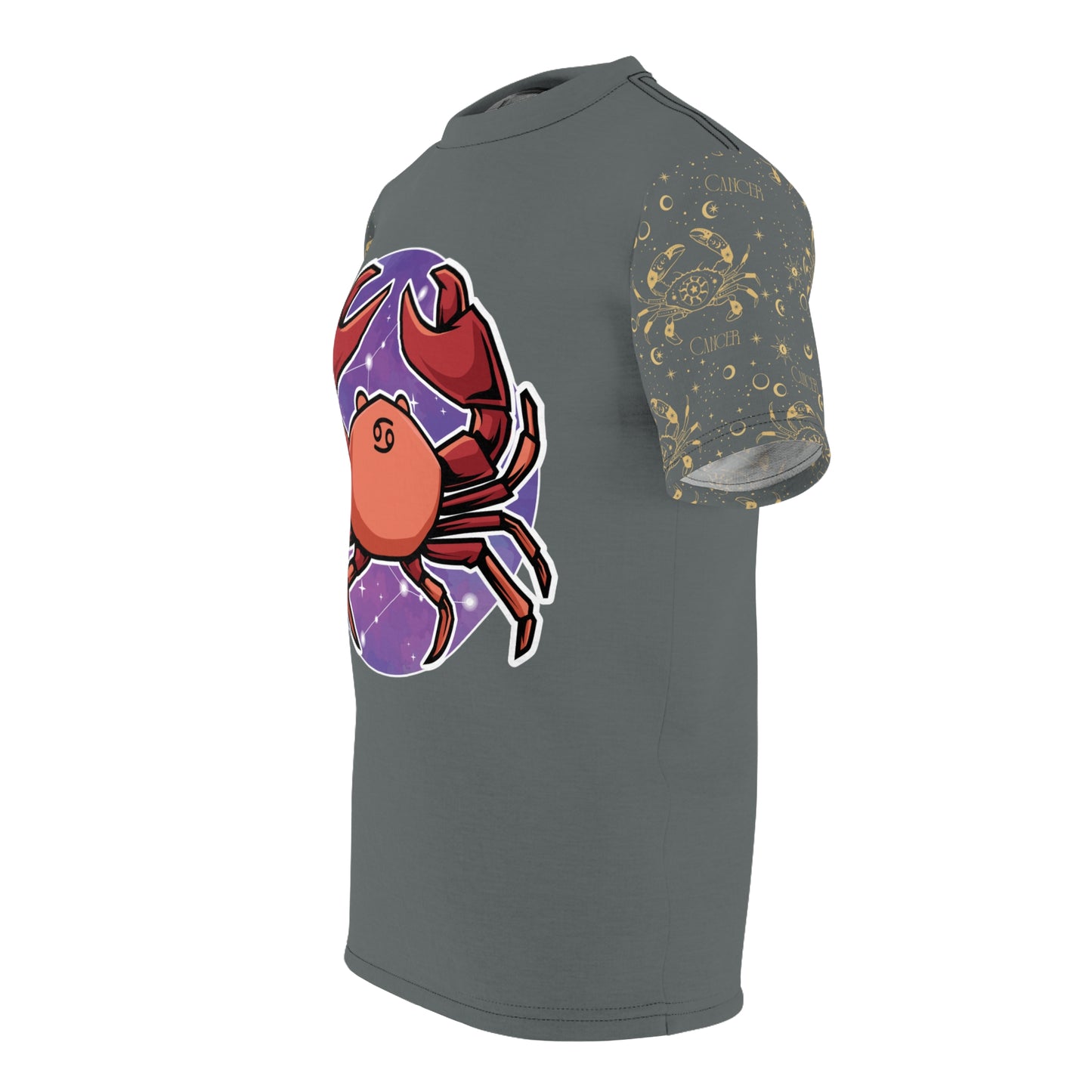 Cancer Unisex Cut & Sew Tee (Dark Grey)