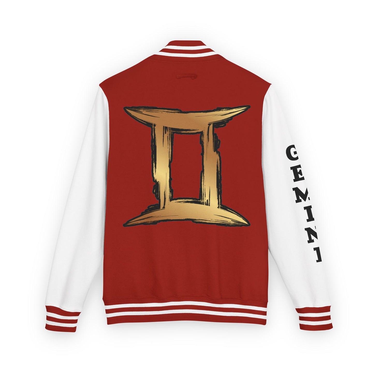 Gemini Heavyweight Letterman Jacket for Astrology Lovers, Perfect for Birthdays, Spiritual Gifts, Casual Wear, Zodiac Theme