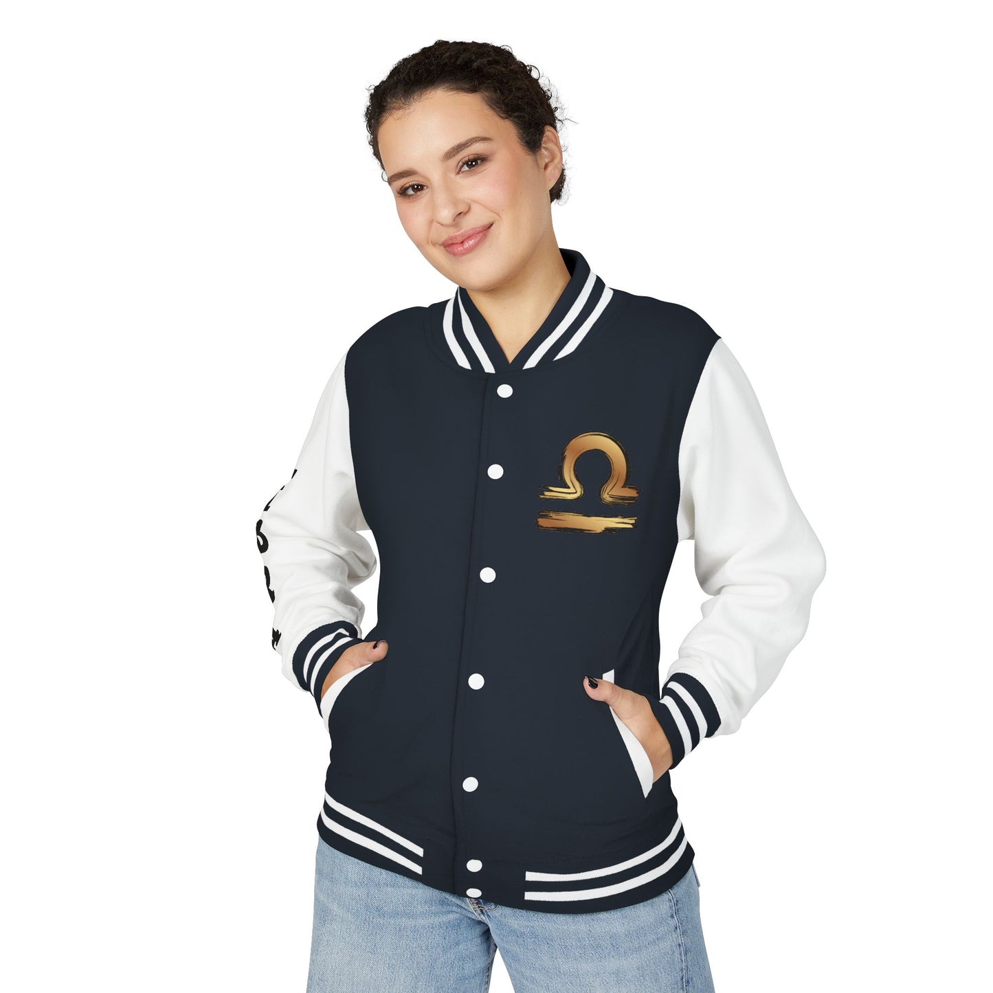 Stylish Libra Letterman Jacket, Unisex Varsity Jacket for Astrology Lovers, Cool Gift for Birthdays, Trendy Outerwear for Any Occasion