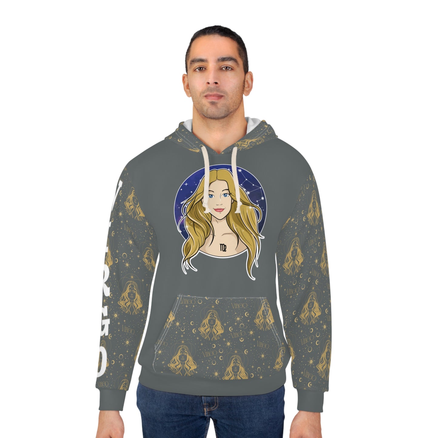 Virgo Unisex Pullover Hoodie (Dark Grey)