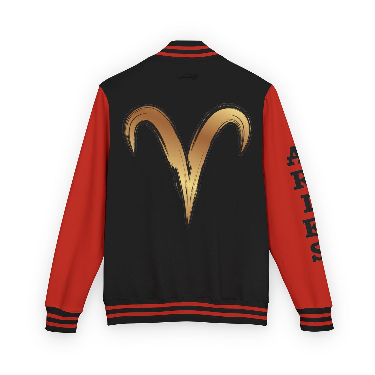 Aries Unisex Heavyweight Letterman Jacket, Zodiac Style Jacket, Astrology Apparel, Birthday Gift, Personalized Outerwear