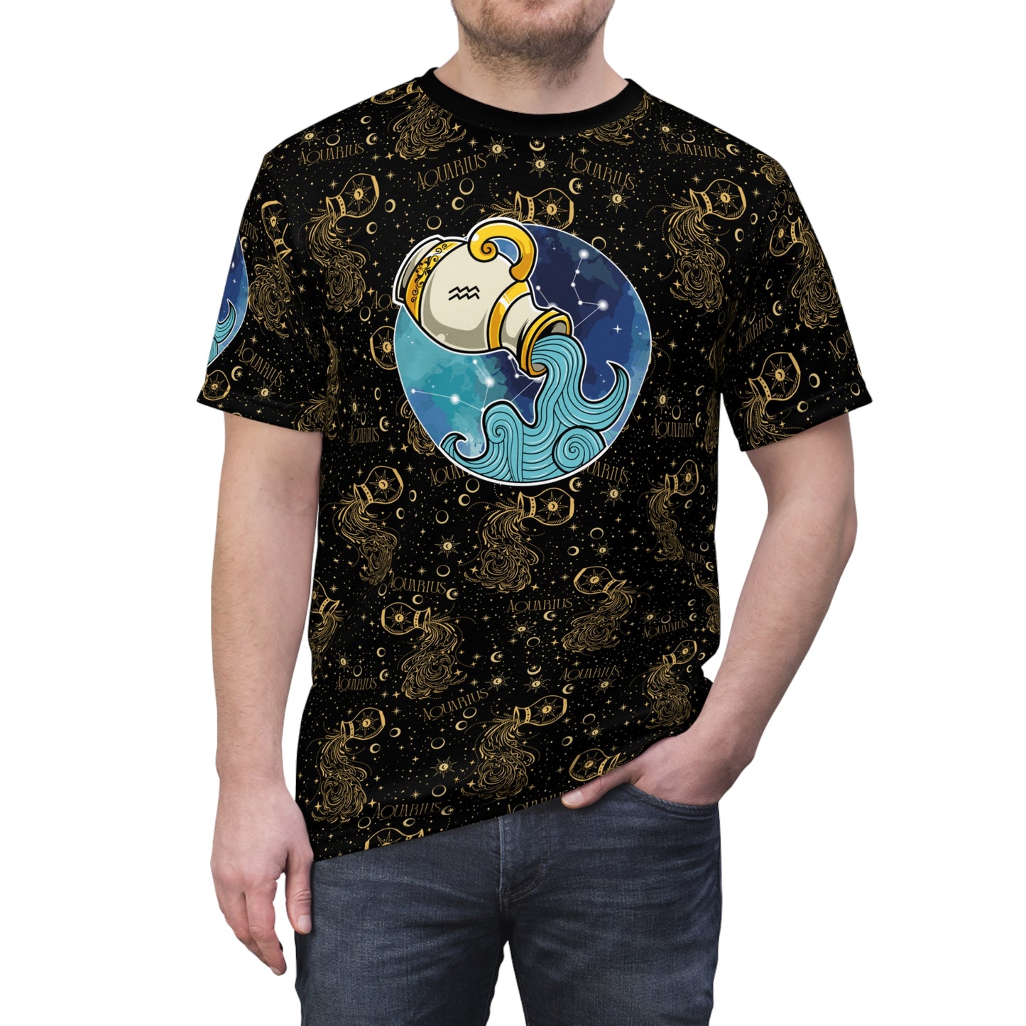 Aquarius Unisex Cut & Sew Tee
