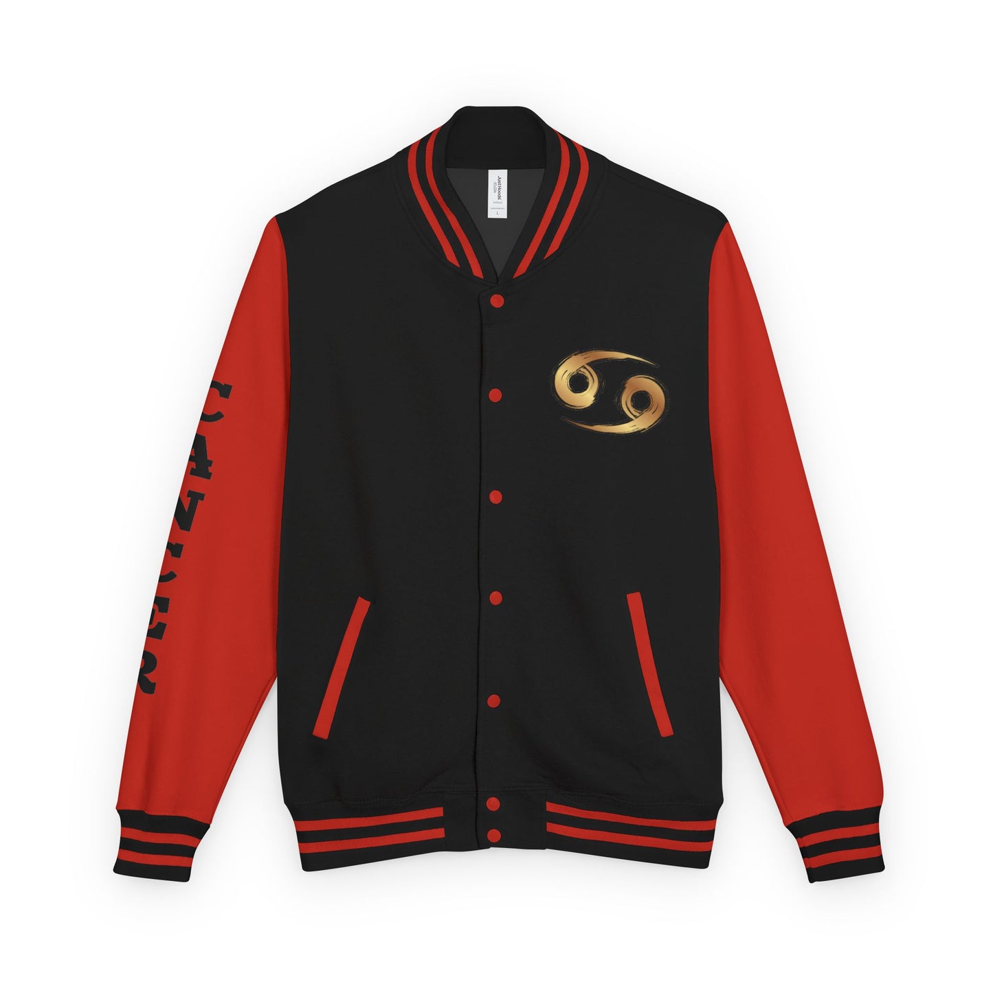 Cancer Zodiac Unisex Heavyweight Letterman Jacket, Astrology Gift, Sports Jacket, Personalized Gift, Birthday Gift, Astrology Apparel
