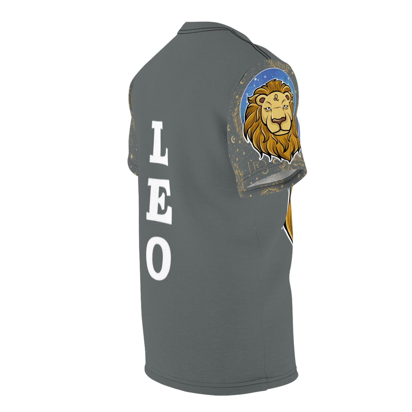 Leo Unisex Cut & Sew Tee (Dark Grey)