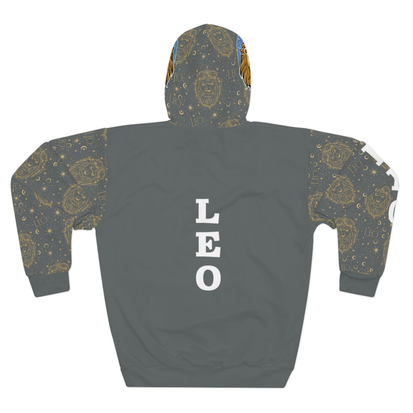 Leo Unisex Pullover Hoodie (Dark Grey)