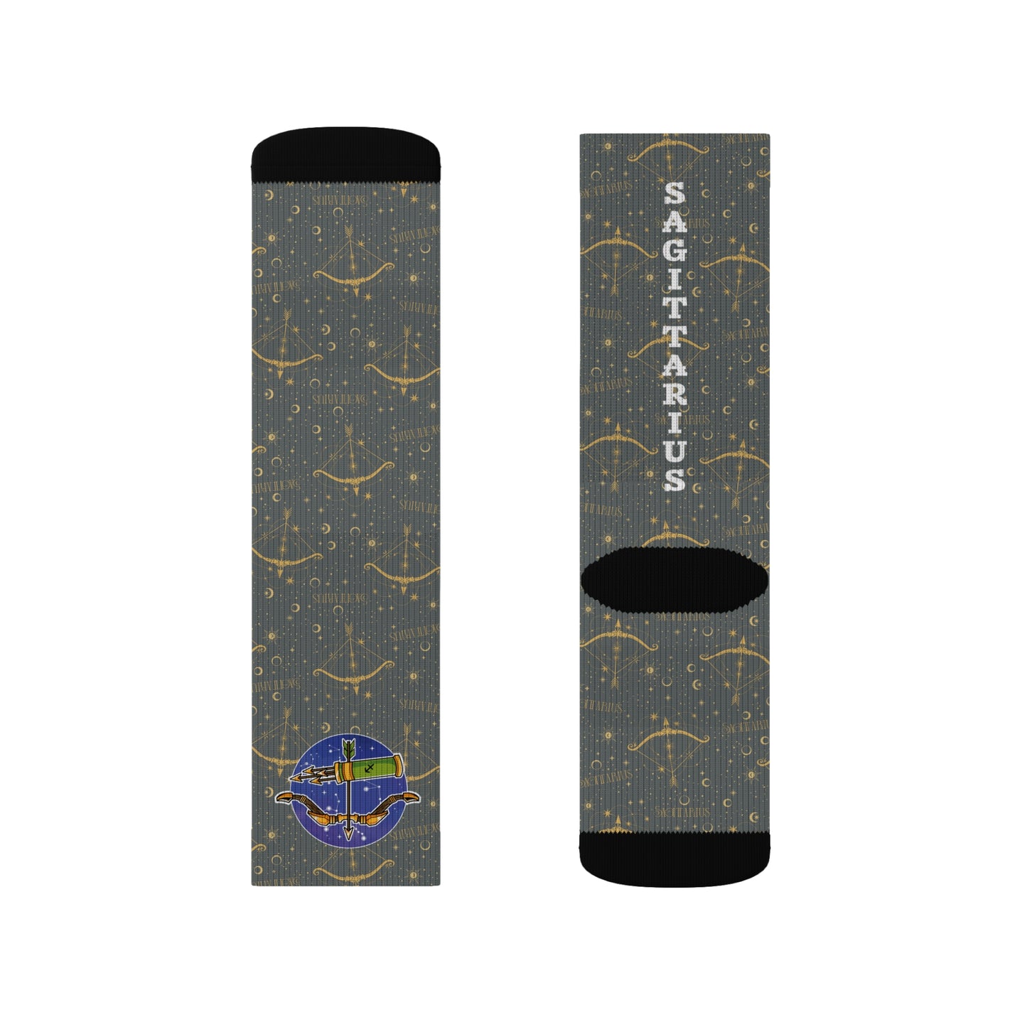 Sagittarius Socks (Dark Grey)