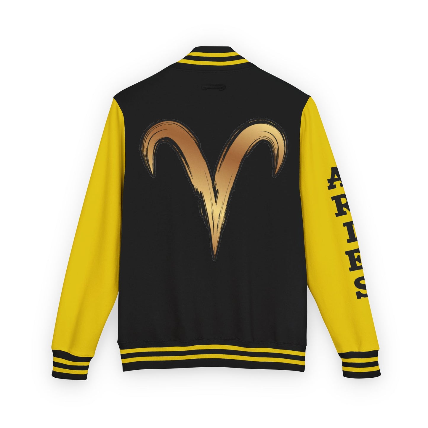 Aries Unisex Heavyweight Letterman Jacket, Zodiac Style Jacket, Astrology Apparel, Birthday Gift, Personalized Outerwear