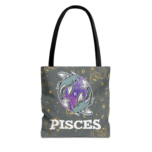 Pisces Tote Bag (Dark Grey)