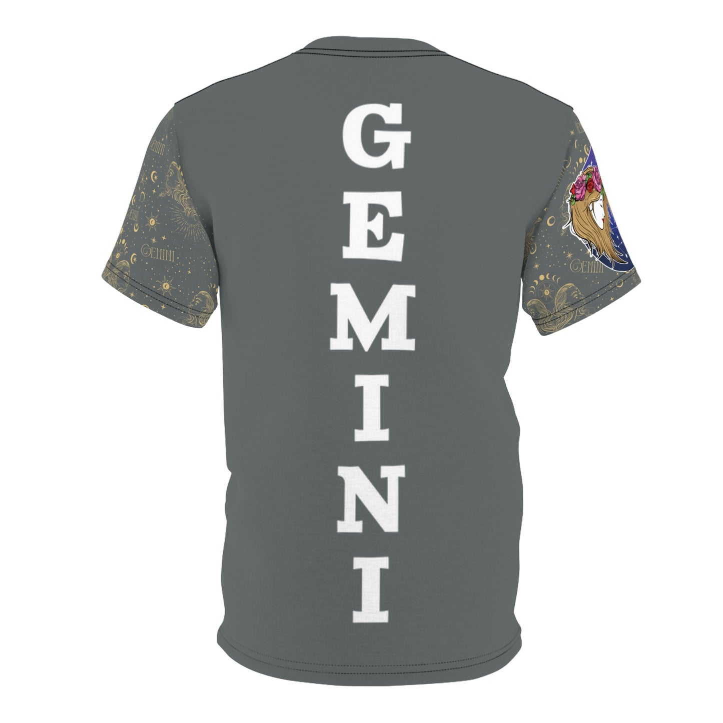 Gemini Unisex Cut & Sew Tee (Dark Grey)