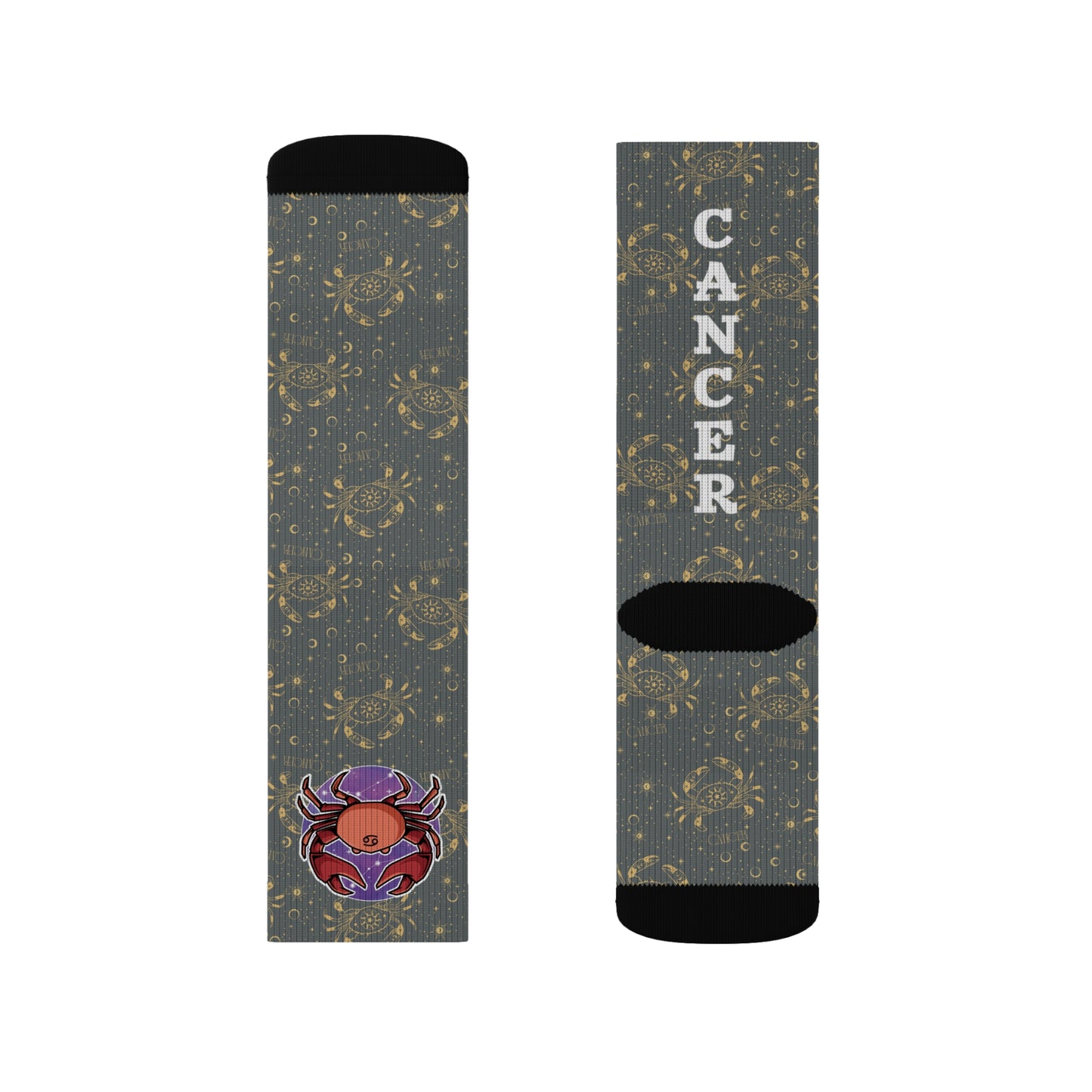 Cancer Socks (Dark Grey)