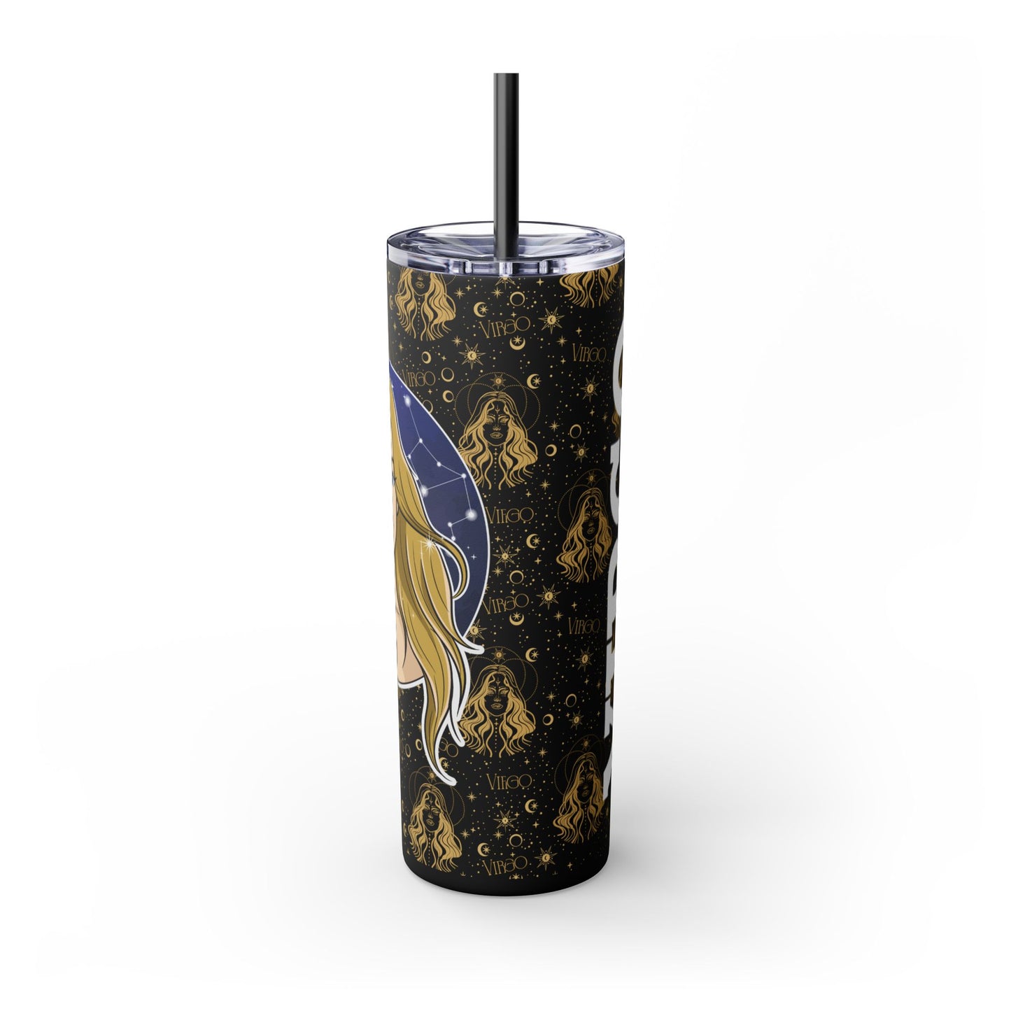 Virgo Skinny Tumbler with Straw, 20oz