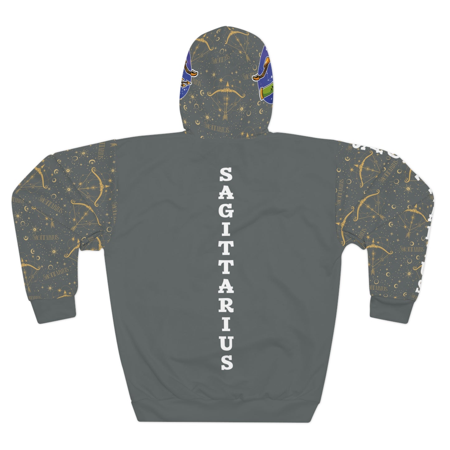 Sagittarius Unisex Pullover Hoodie (Dark Grey)