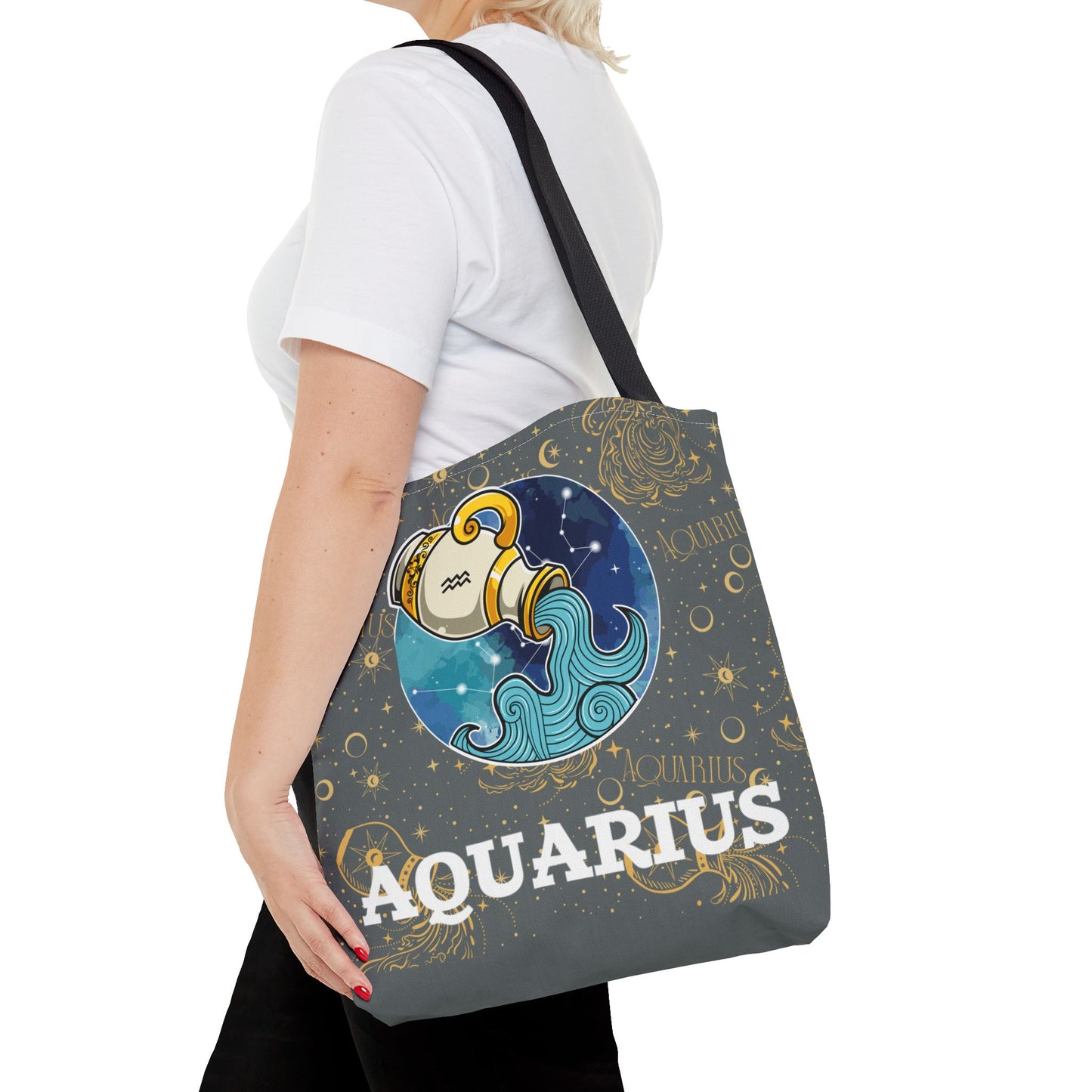 Aquarius Tote Bag (Dark Grey)