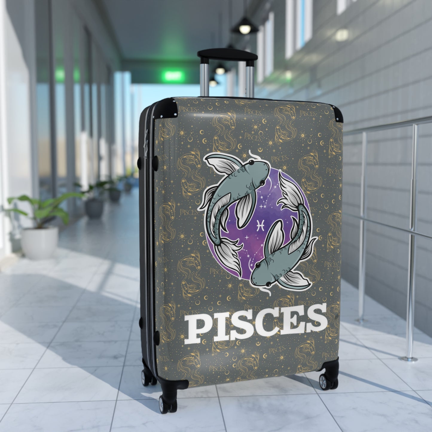 Pisces Suitcases (Dark Grey)