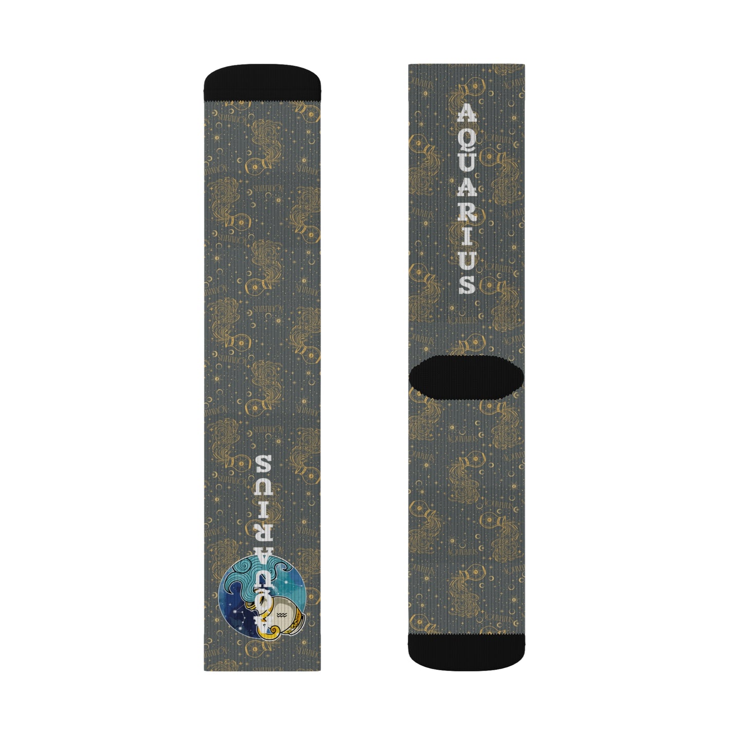 Aquarius Socks (Dark Grey)