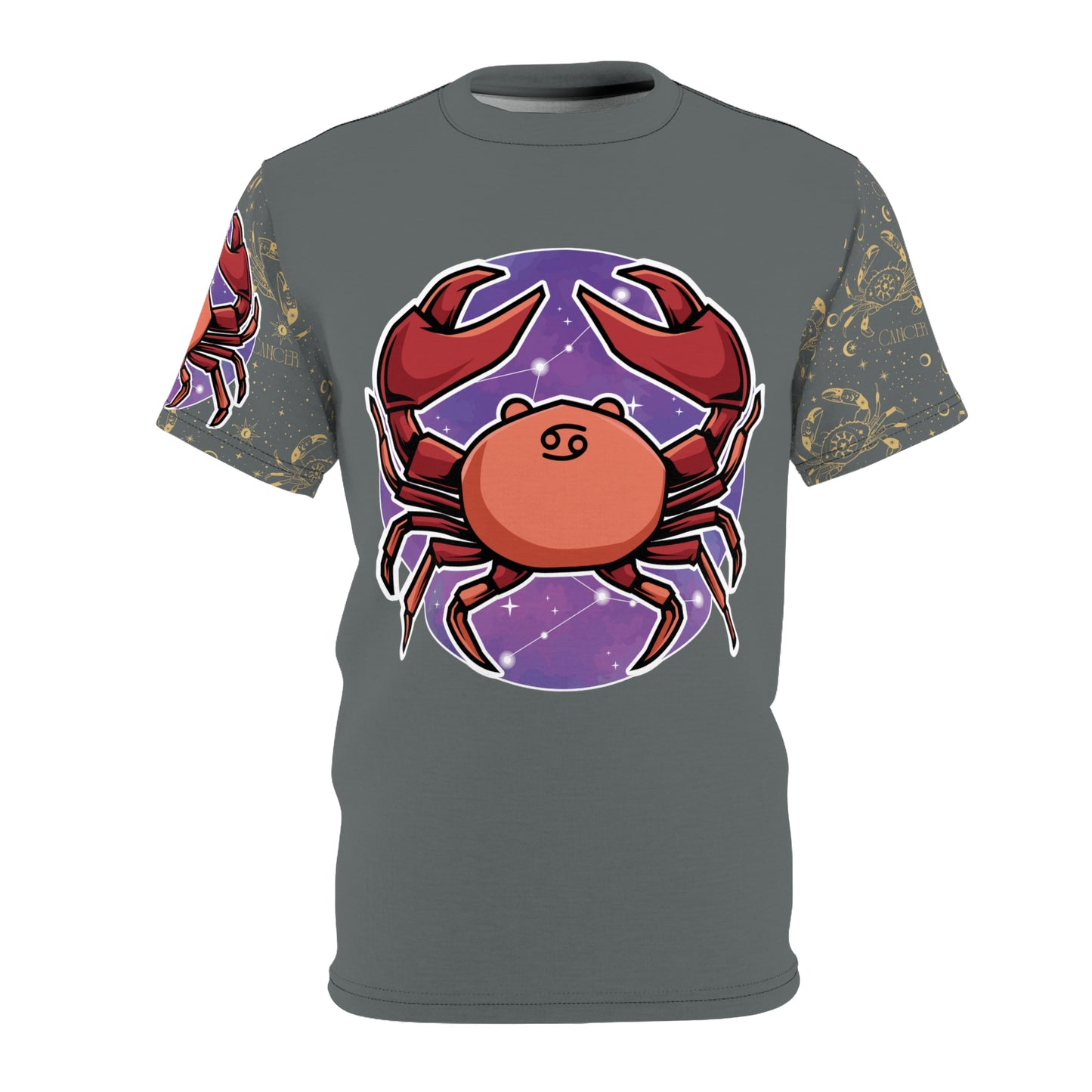 Cancer Unisex Cut & Sew Tee (Dark Grey)