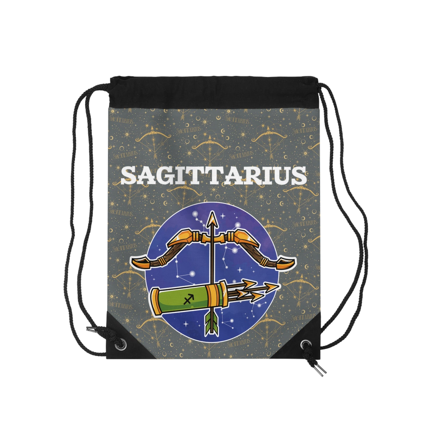Sagittarius Drawstring Bag (Dark Grey)