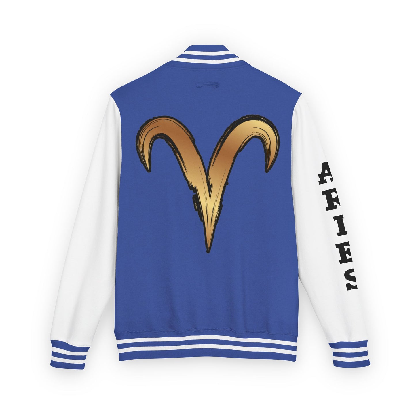 Aries Unisex Heavyweight Letterman Jacket, Zodiac Style Jacket, Astrology Apparel, Birthday Gift, Personalized Outerwear