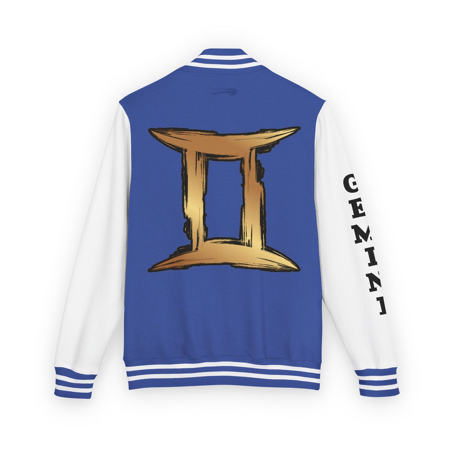Gemini Heavyweight Letterman Jacket for Astrology Lovers, Perfect for Birthdays, Spiritual Gifts, Casual Wear, Zodiac Theme