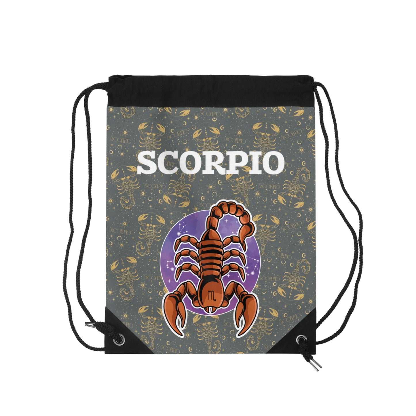 Scorpio Drawstring Bag (Dark Grey)