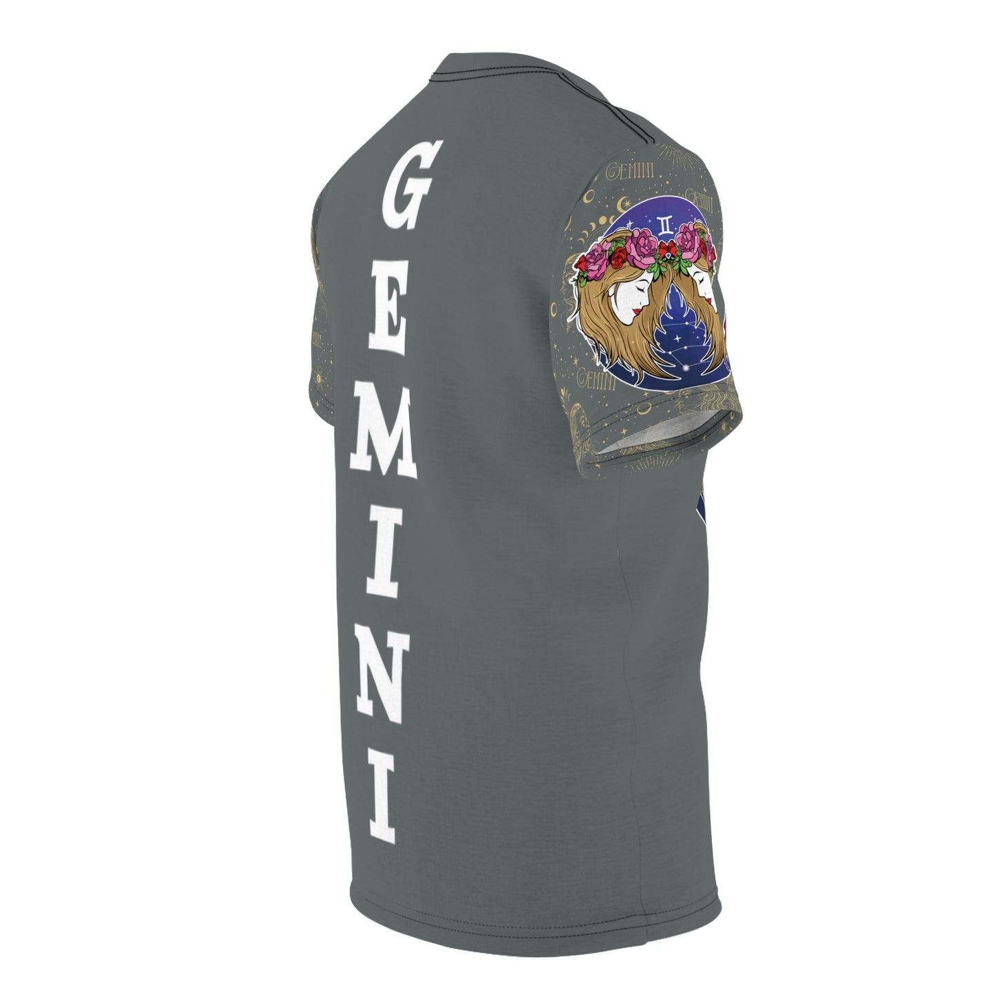 Gemini Unisex Cut & Sew Tee (Dark Grey)