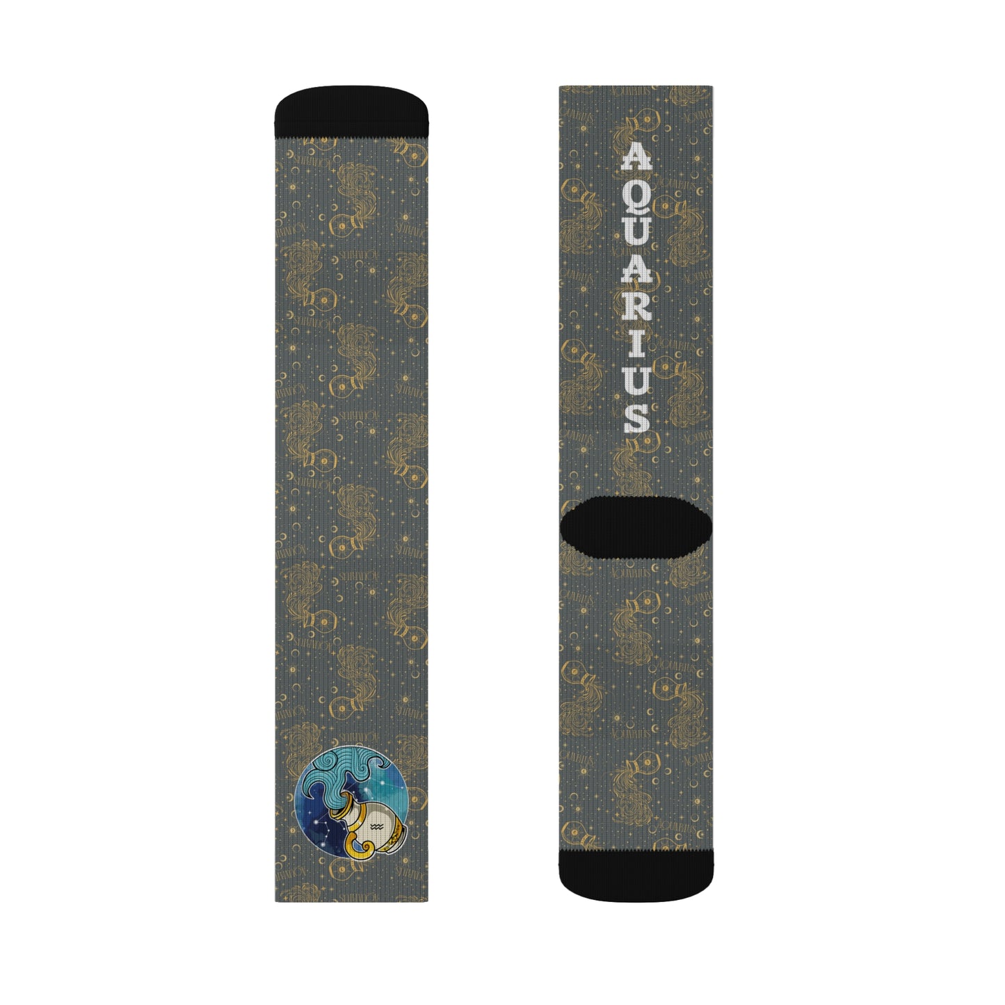 Aquarius Socks (Dark Grey)