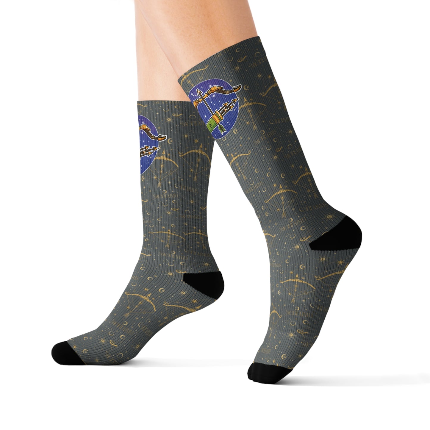 Sagittarius Socks (Dark Grey)