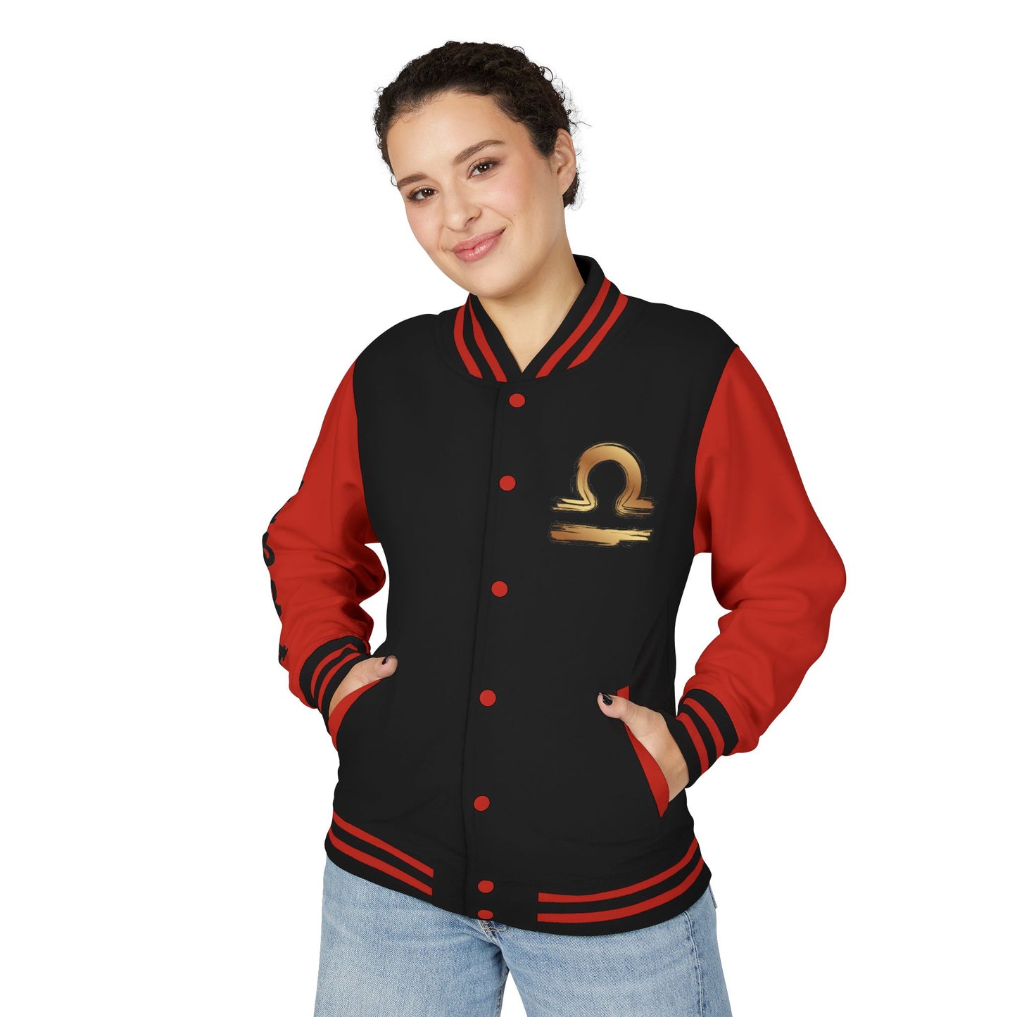 Stylish Libra Letterman Jacket, Unisex Varsity Jacket for Astrology Lovers, Cool Gift for Birthdays, Trendy Outerwear for Any Occasion