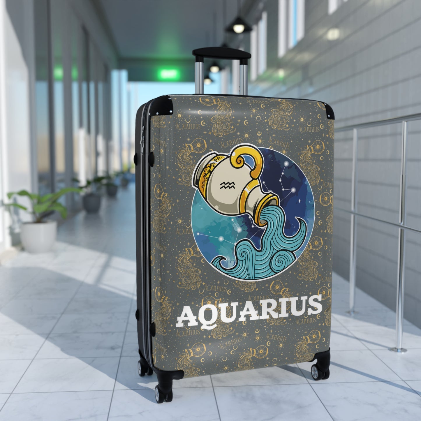Aquarius Suitcases (Dark Grey)