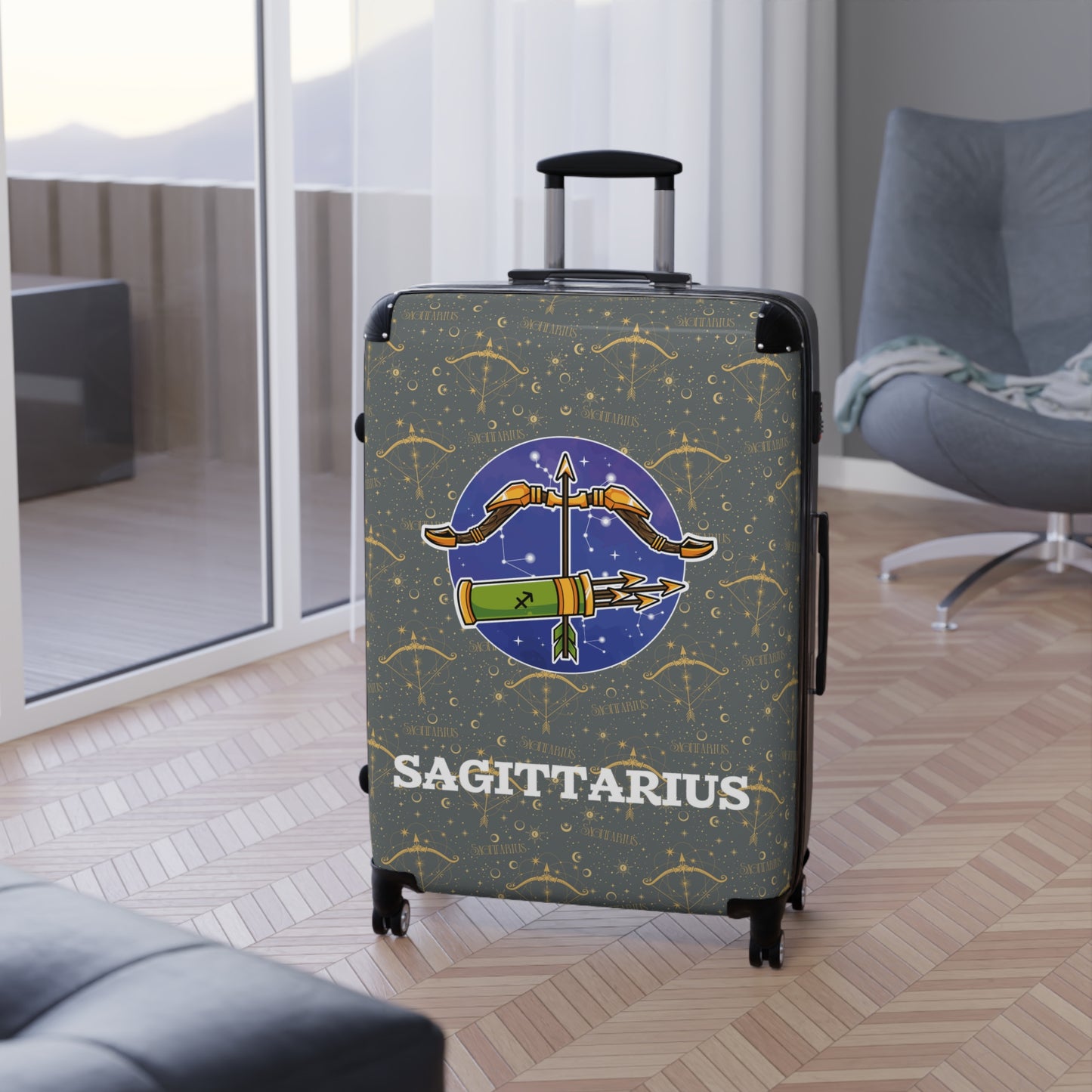 Sagittarius Suitcases (Dark Grey)