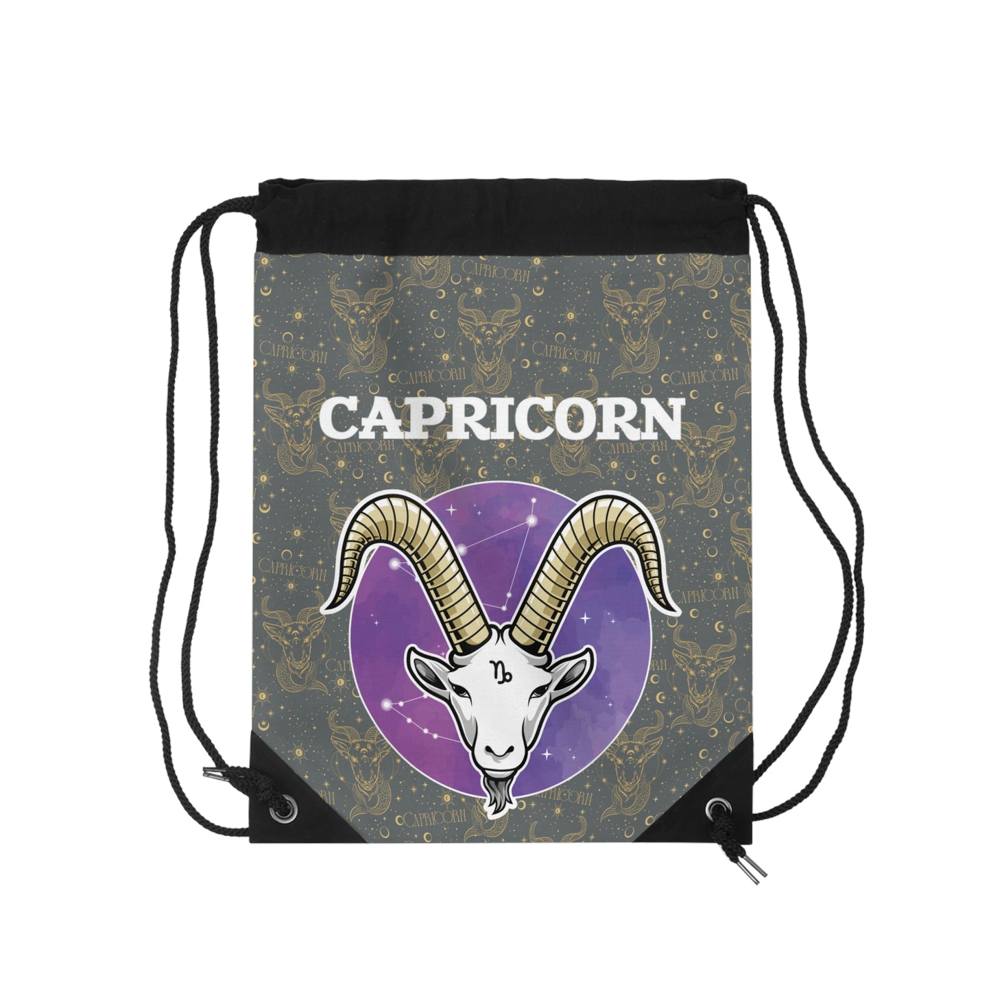 Capricorn Drawstring Bag (Dark Grey)