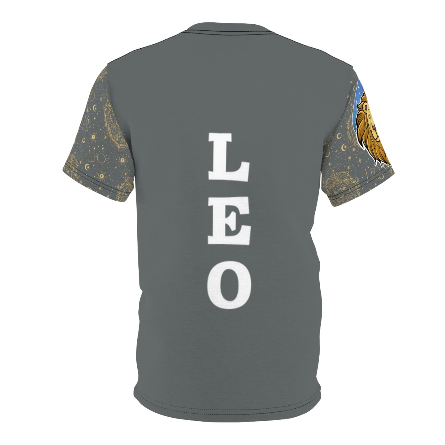 Leo Unisex Cut & Sew Tee (Dark Grey)