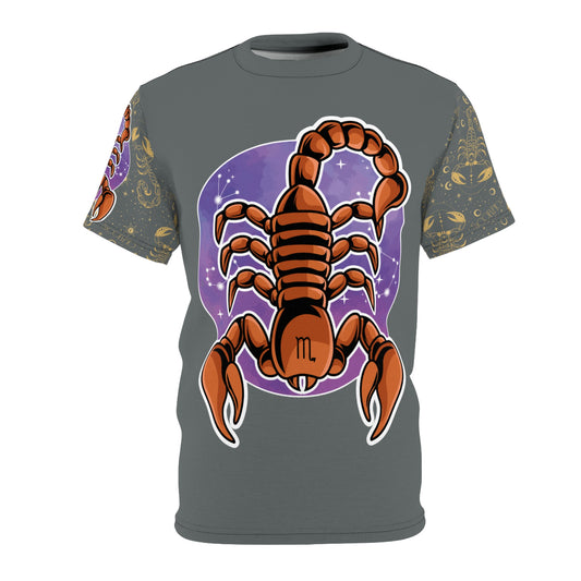 Scorpio Unisex Cut & Sew Tee (Dark Grey)