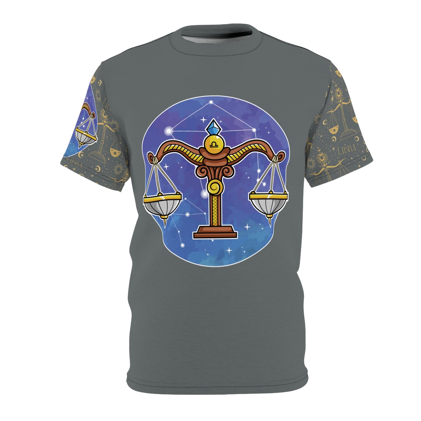 Libra Unisex Cut & Sew Tee (Dark Grey)