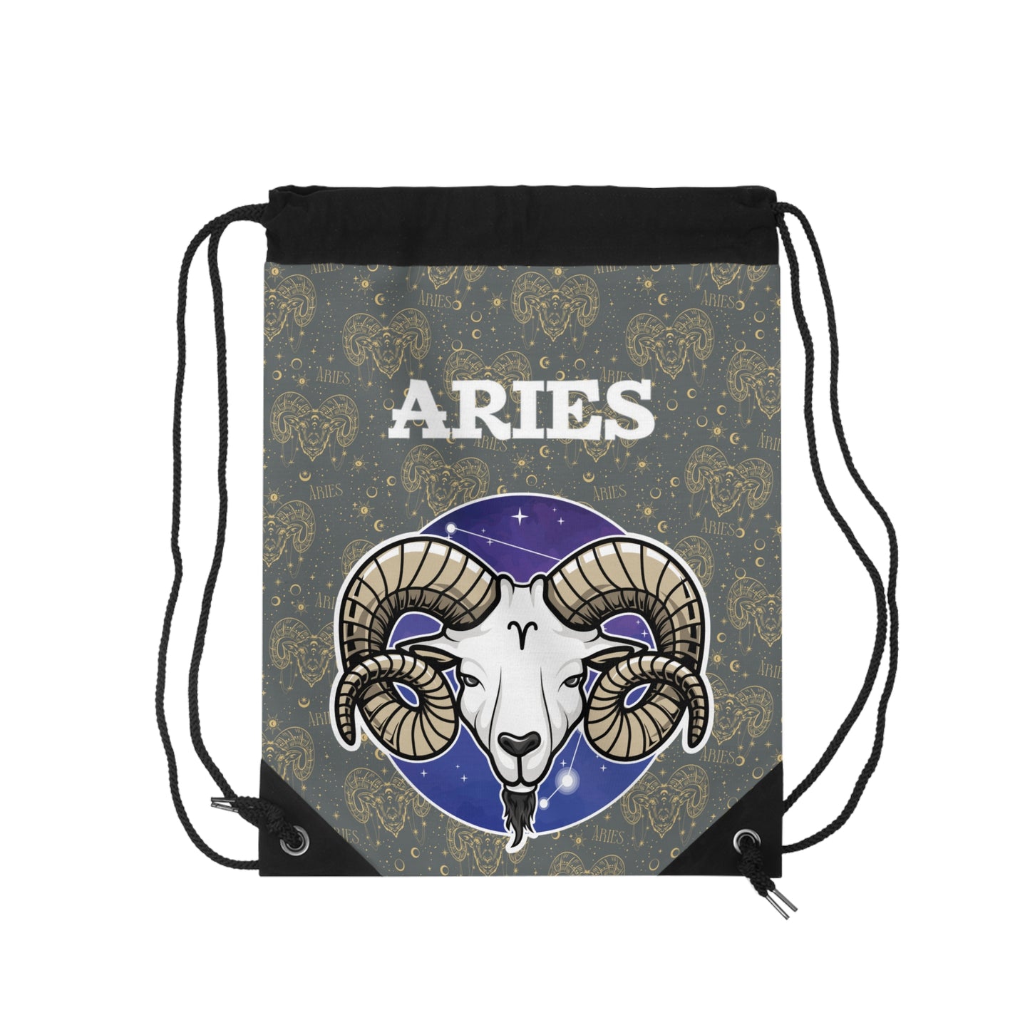 Aries Drawstring Bag (Dark Grey)