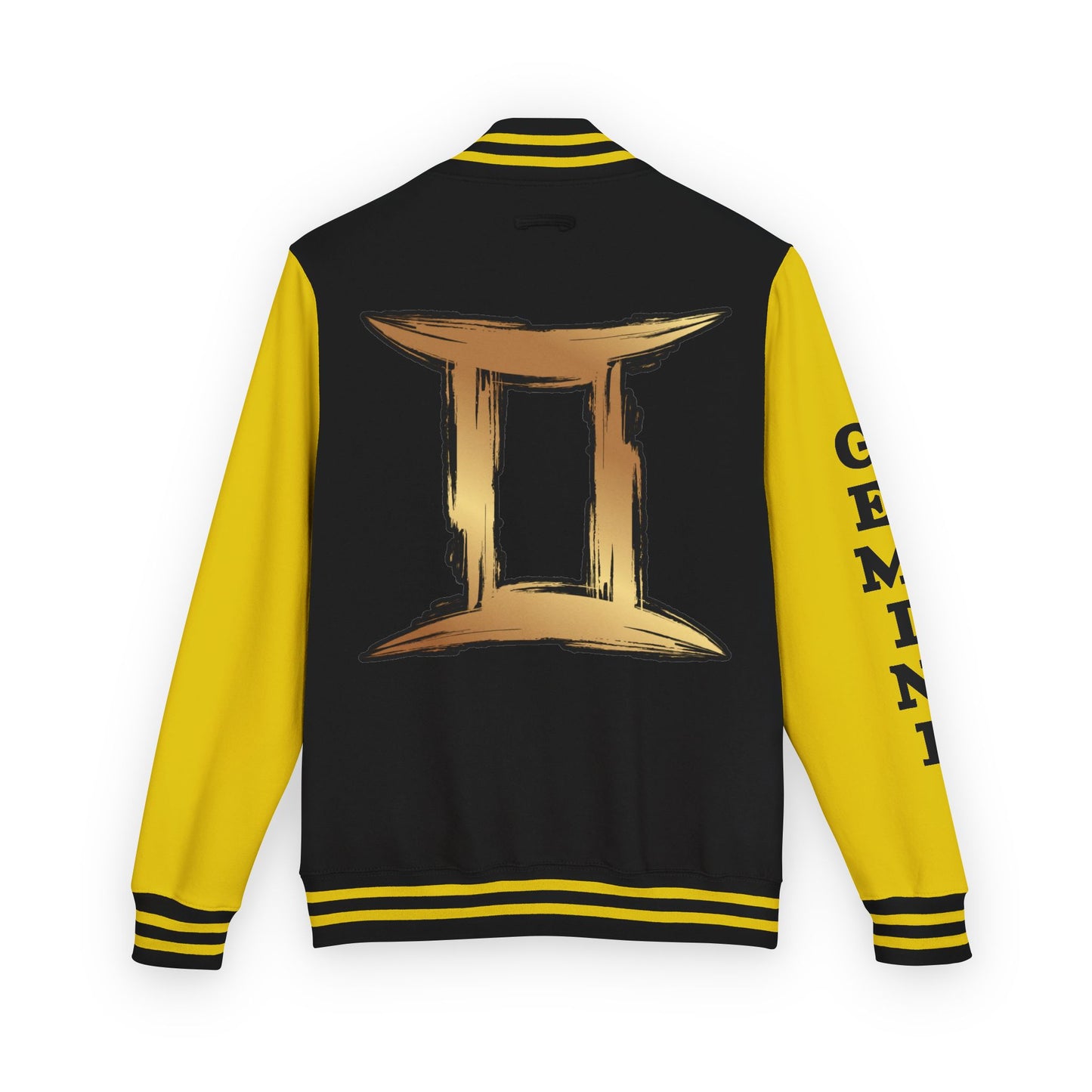 Gemini Heavyweight Letterman Jacket for Astrology Lovers, Perfect for Birthdays, Spiritual Gifts, Casual Wear, Zodiac Theme