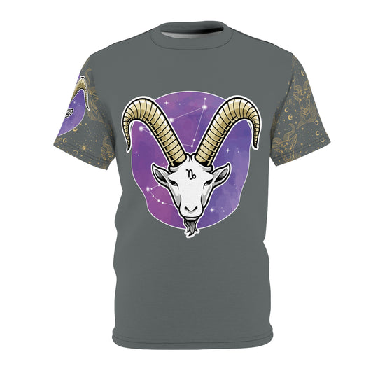 Capricorn Unisex Cut & Sew Tee (Dark Grey)