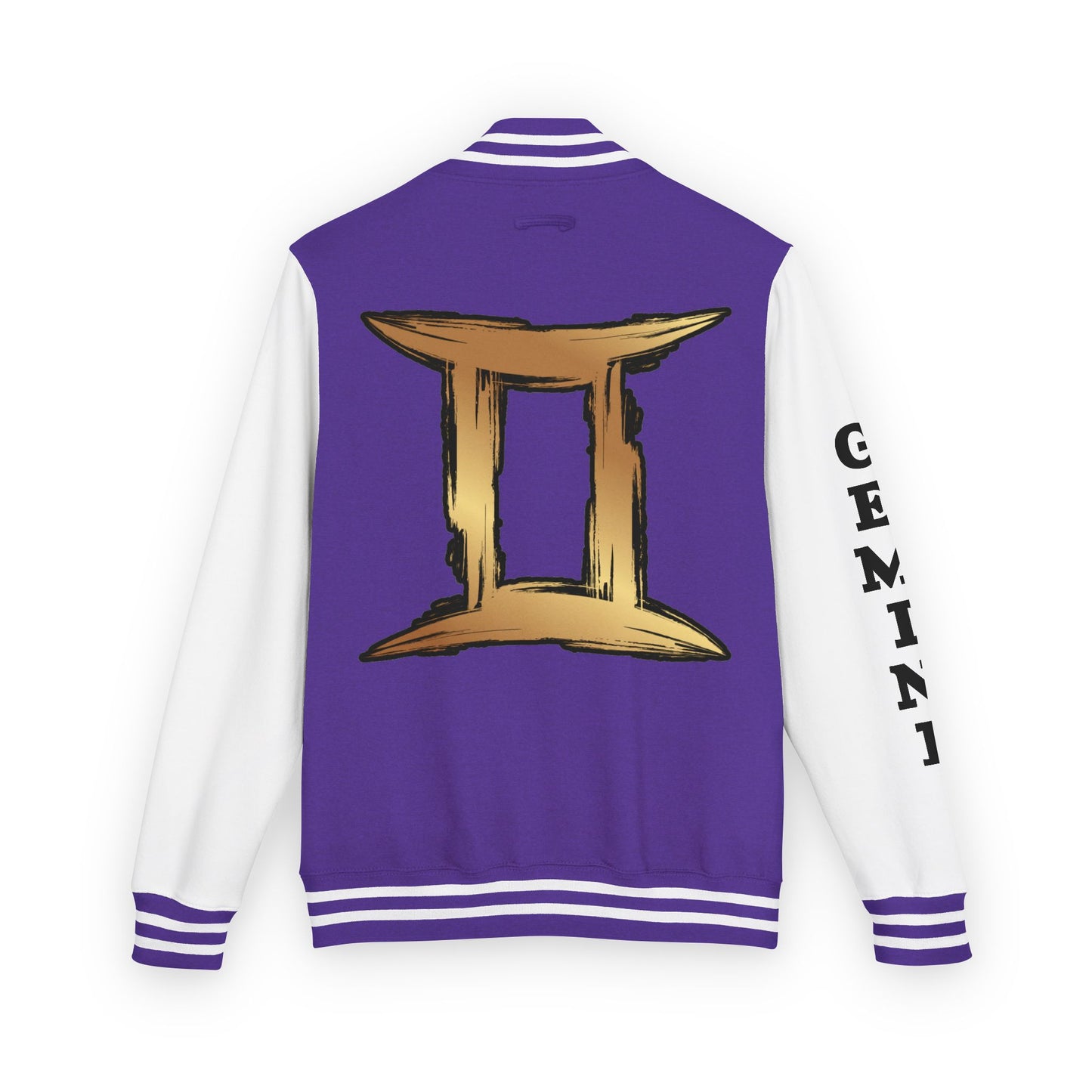 Gemini Heavyweight Letterman Jacket for Astrology Lovers, Perfect for Birthdays, Spiritual Gifts, Casual Wear, Zodiac Theme