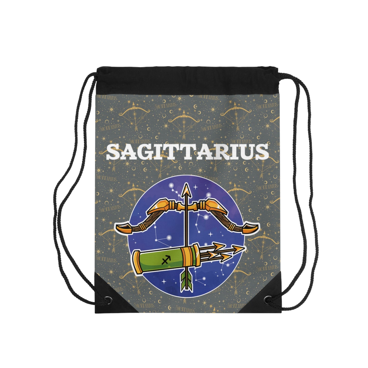 Sagittarius Drawstring Bag (Dark Grey)