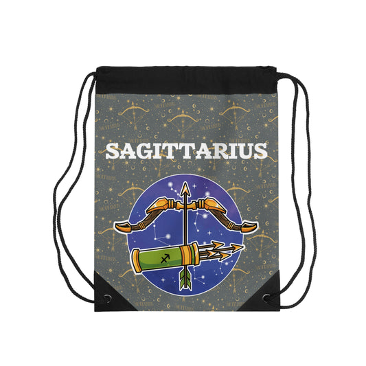 Sagittarius Drawstring Bag (Dark Grey)