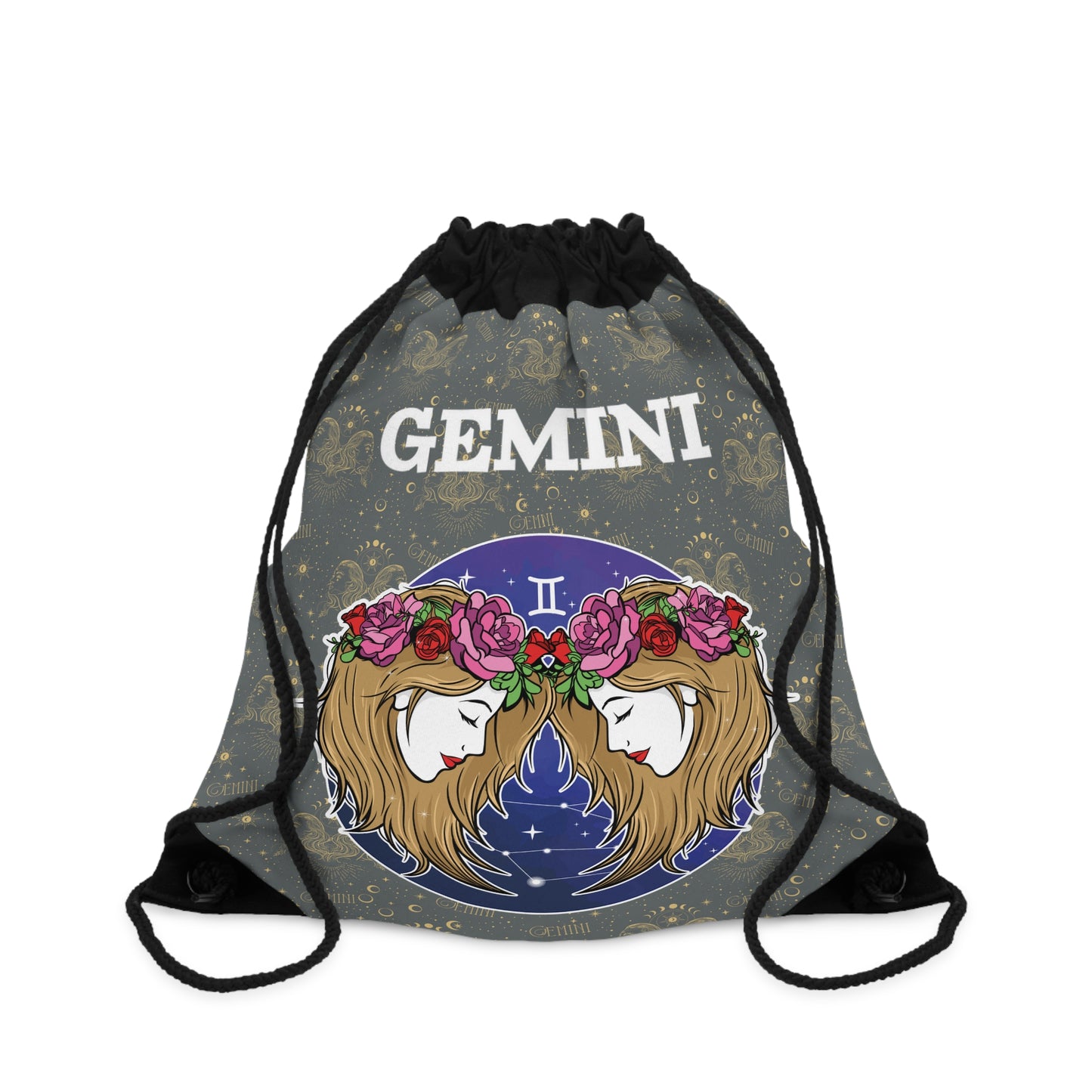 Gemini Drawstring Bag (Dark Grey)