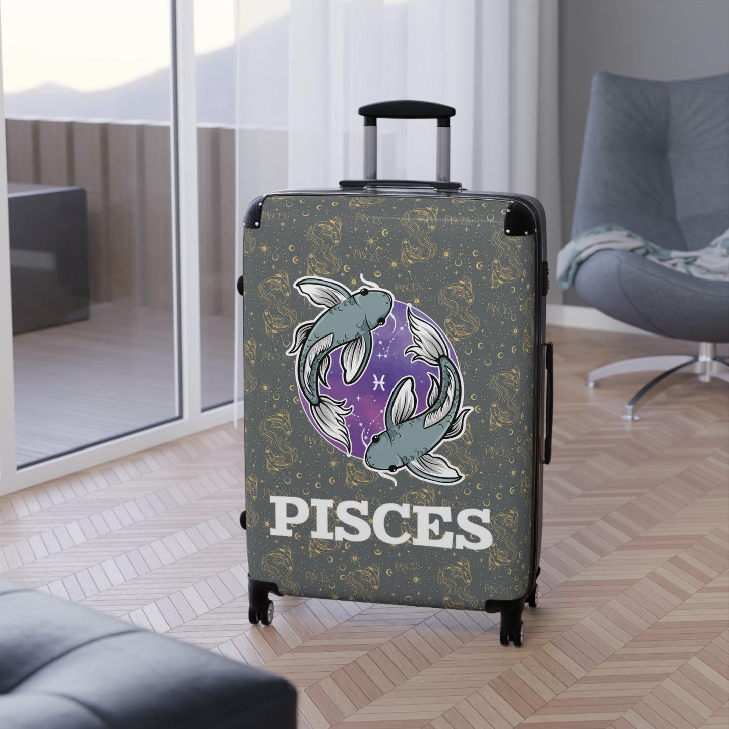 Pisces Suitcases (Dark Grey)